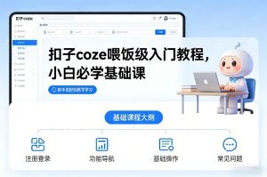 扣子coze喂饭级入门教程，小白必学基础课| 鹿鸣网创