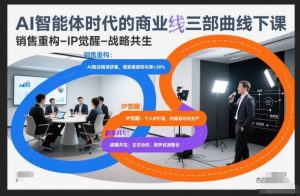 AI智能体时代的商业三部曲线下课，销售重构-IP觉醒-战略共生| 鹿鸣网创