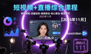 短视频+直播综合课程，审核新规-流量结构-搜索联动-核心算法-推流细节【更新】| 鹿鸣网创