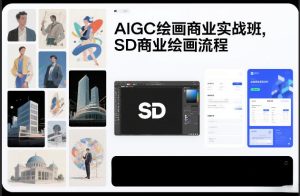 AIGC绘画商业实战班，SD商业绘画流程| 鹿鸣网创