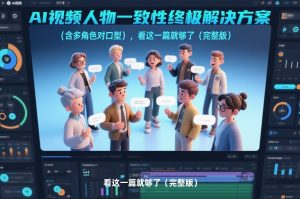 AI视频人物一致性终极解决方案（含多角色对口型），看这一篇就够了（完整版）| 鹿鸣网创