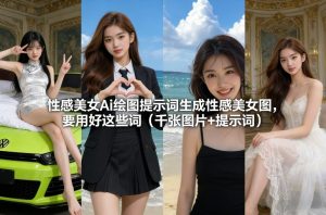 性感美女Ai绘图提示词生成性感美女图，要用好这些词（千张图片+提示词）| 鹿鸣网创