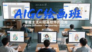 AIGC绘画班,掌握主流Ai绘画软件的应用(Stable Diffusion x Midjourney x Fooocus)| 鹿鸣网创
