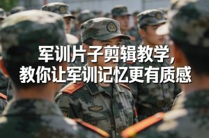 军训片子剪辑教学，教你让军训记忆更有质感| 鹿鸣网创