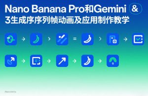 Nano Banana Pro和Gemini 3生成序列帧动画及应用制作教学| 鹿鸣网创