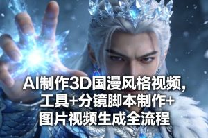 AI制作3D国漫风格视频，工具+分镜脚本制作+图片视频生成全流程| 鹿鸣网创