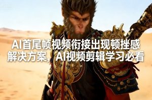 AI首尾帧视频衔接出现顿挫感解决方案，AI视频剪辑学习必看| 鹿鸣网创