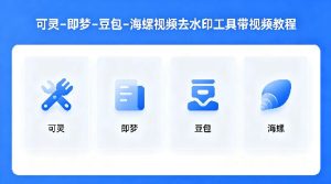 可灵–即梦–豆包–海螺视频去水印工具带视频教程| 鹿鸣网创