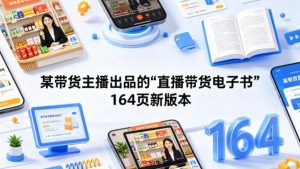 某带货主播出品的《直播带货电子书》164页新版本| 鹿鸣网创
