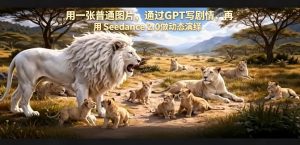 用一张普通图片，通过GPT写剧情，再用Seedance 2.0做动态演绎，居然能生成迪士尼风格搞笑动画| 鹿鸣网创