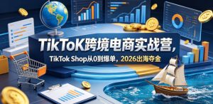 TikToK跨境电商实战营，TikTok Shop从0到爆单，2026出海夺金| 鹿鸣网创