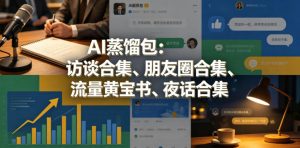 AI蒸馏包：访谈合集、朋友圈合集、流量黄宝书、夜话合集【文档】| 鹿鸣网创