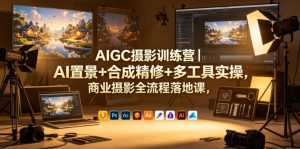 AIGC摄影训练营｜AI置景+合成精修+多工具实操，商业摄影全流程落地课| 鹿鸣网创