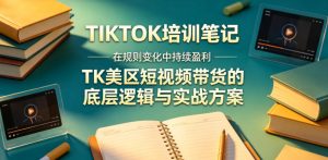 视界跨境TIKTOK4月17培训笔记，在规则变化中持续盈利，TK美区短视频带货的底层逻辑与实战方案【文档】| 鹿鸣网创