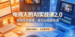 电商人的AI实战课2.0,告别无效摸索,成为AI视频导演,全能AI电商人,从这里开始| 鹿鸣网创