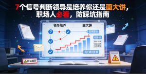 付费文章：7个信号判断领导是培养你还是画大饼，职场人必看，防踩坑指南| 鹿鸣网创