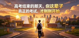 付费文章：高考结束的那天，你这辈子真正的考试，才刚刚开始| 鹿鸣网创