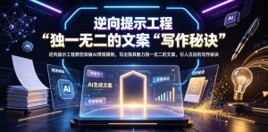 逆向提示工程教您突破AI常规限制，写出独具魅力独一无二的文案，引人注目的写作秘诀【原创双语字幕】| 鹿鸣网创