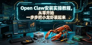 Open Claw安装实操教程，从零开始一步步一步步把小龙虾装起来| 鹿鸣网创