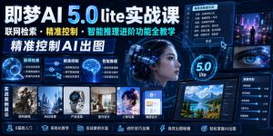 即梦AI 5.0 lite实战课,联网检索・精准控制・智能推理进阶功能全教学,精准控制AI出图| 鹿鸣网创