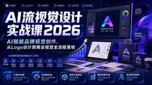 AI流视觉设计实战课2026:AI赋能品牌视觉创作,从Logo设计到商业视觉全流程落地| 鹿鸣网创