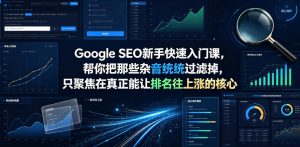 Google SEO新手快速入门课,帮你把那些杂音统统过滤掉,只聚焦在真正能让排名往上涨的核心动作【原创双语字幕】| 鹿鸣网创