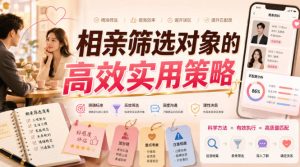 付费文章：相亲筛选对象的高效实用策略| 鹿鸣网创