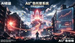 AI智能广告，全自动化运行，单日可达400+，小白新手0基础上手【揭秘】| 鹿鸣网创