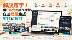 解放双手!用Codex操作即梦,自动批量生成图片和视频| 鹿鸣网创