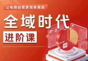 全域时代进阶课，更简单高效的全域投放实操，让电商运营更简单高效（更新0731）| 鹿鸣网创