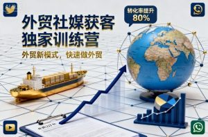 外贸社媒获客独家训练营,外贸新模式,快速做外贸(更新26年08月21日)| 鹿鸣网创