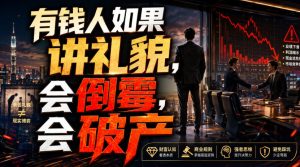 付费文章:有钱人如果讲礼貌,会倒霉,会破产| 鹿鸣网创