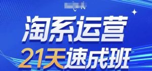 淘系运营21天速成班，0基础轻松搞定淘系运营，不做假把式，快速复制落地(更新26年8月)| 鹿鸣网创