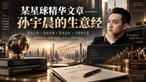 某星球精华文章——孙宇晨的生意经| 鹿鸣网创