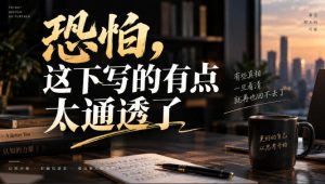 灏泽叔最新付费文章:恐怕,这下写的有点太通透了| 鹿鸣网创