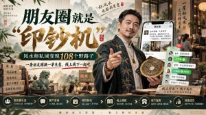 朋友圈就是“印钞机”,风水师私域变现108个野路子,一条朋友圈换一单生意,线上线下一起吃【文档】| 鹿鸣网创