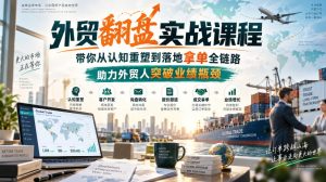 外贸翻盘实战课程，带你从认知重塑到落地拿单全链路，助力外贸人突破业绩瓶颈| 鹿鸣网创
