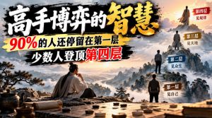 付费文章:高手博弈的智慧,90%的人还停留在第一层,少数人登顶第四层| 鹿鸣网创