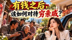 某公众号付费文章：有钱之后，该如何对待穷亲戚？| 鹿鸣网创