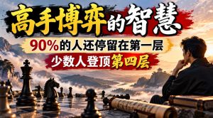 付费文章：高手博弈的智慧，90%的人还停留在第一层，少数人登顶第四层| 鹿鸣网创