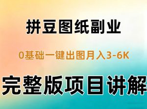 AI拼豆图纸副业，0基础AI一键出图，零库存零发货，1部手机月入3k+详细拆解| 鹿鸣网创