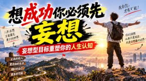 付费文章：想成功你必须先妄想，妄想型目标重塑你的人生认知| 鹿鸣网创
