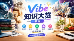 Vibe知识大赏教程,理工科、文史、科学、艺术、生活常识全都能做,简易教程含提示词| 鹿鸣网创